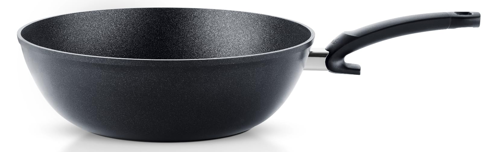 Fissler Adamant/Aluminium-Wokpfanne (Ø 30 cm, 5,2 Liter) beschichtet, große Asia-Pfanne, hoher Rand, antihaftend - Induktion