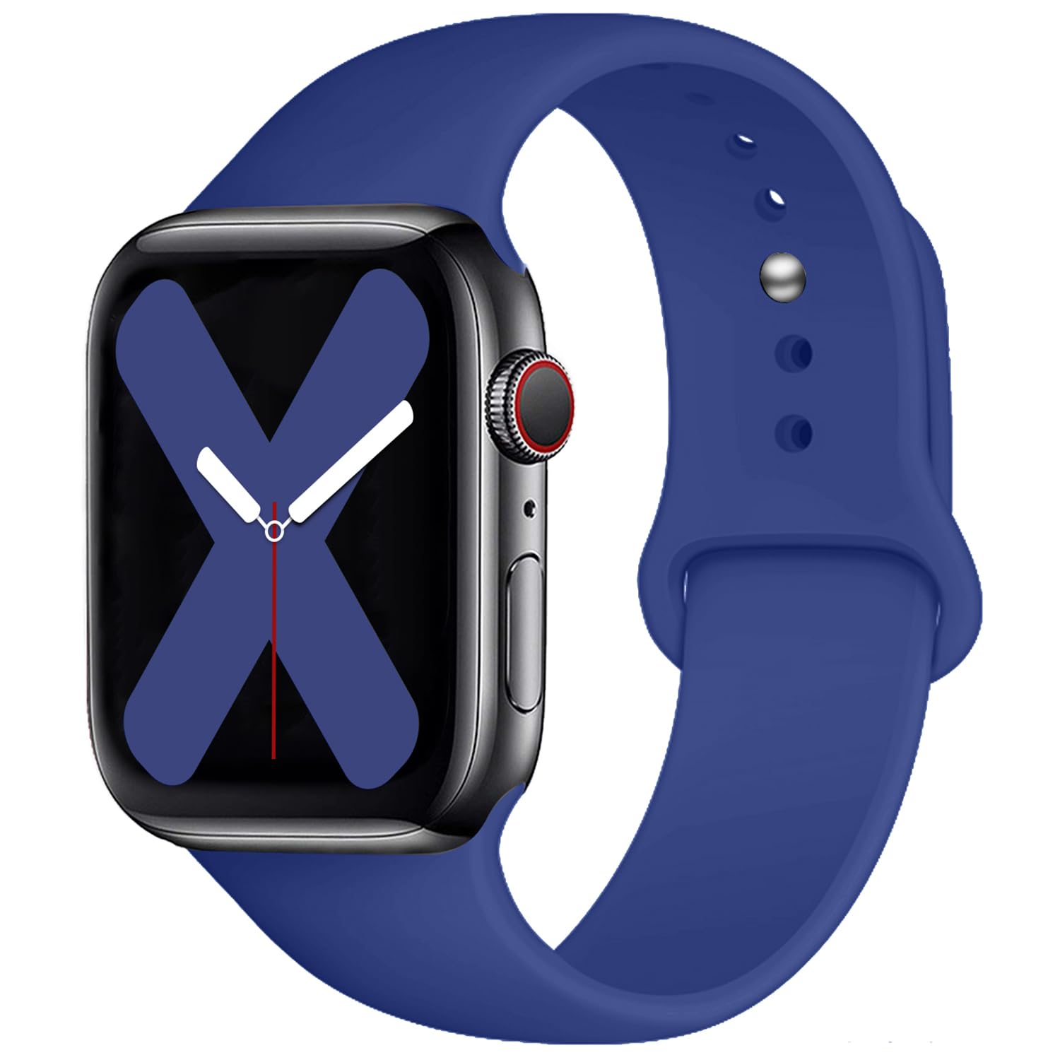 Saucyi Compatible with Apple Watch Band 41mm 40mm 38mm 49mm 45mm 44mm 42mm,Soft Silicone Sport Band Replacement Strap with Classic Clasp for iWatch Series 8 7 6 5 4 3 2 1 SE