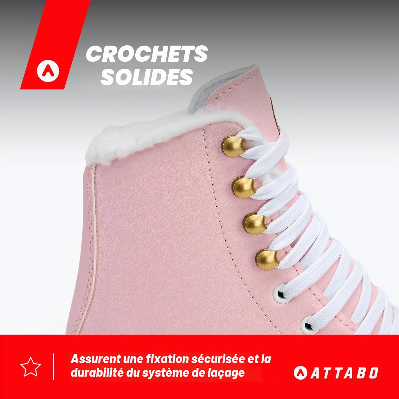 ATTABO Isla Patins à Glace pour Femmes