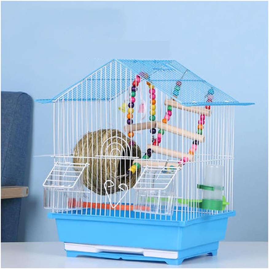 ソリッドバードケージ小さな屋根型鳥のケージポータブルバードケージ 