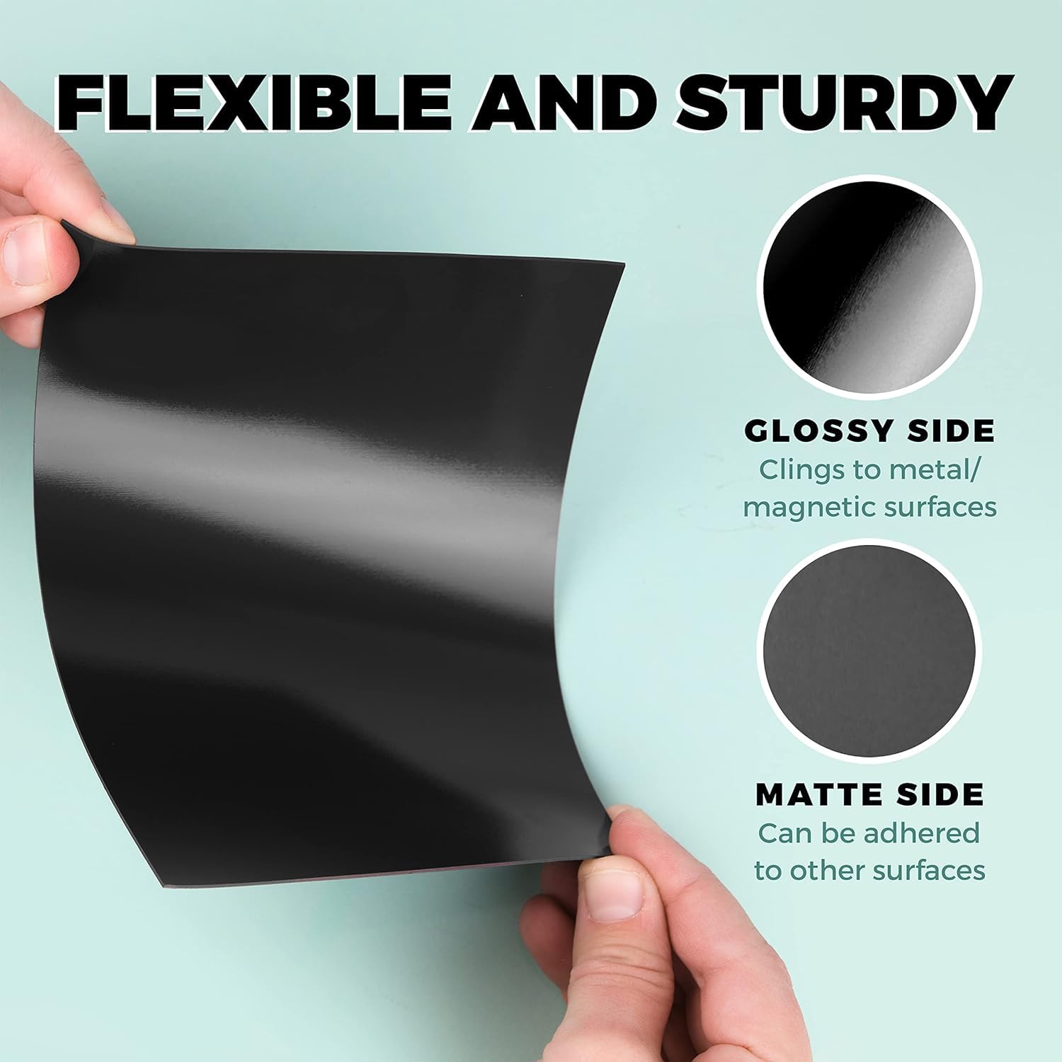 PEPL 4 Pack Flexible Magnetic Magnet Sheet (Size: 12X12 inch) Non Adhesive, Large Size, Easy-to-Use for DIY Art and Crafts, Create Your own Photo Fridge Magnets 1.5mm Thickness 3