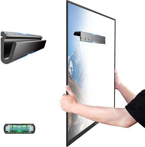 Soporte de pared para TV sin taladrar para televisores de 26 a 55 pulgadas, soporte para paneles de yeso sin pernos, soporta hasta 100 libras,