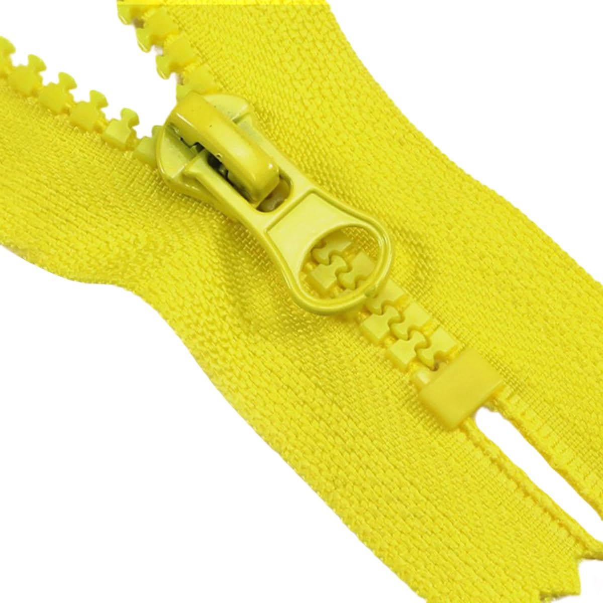 Fermeture éclair 15cm jaune pour manteau et veste maille robuste pour couture de vêtement