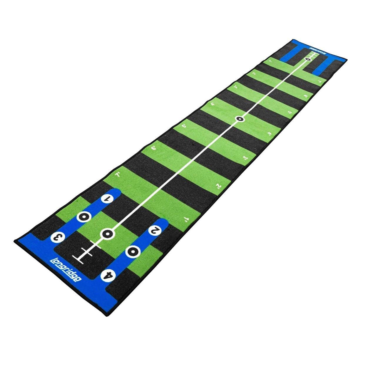 LONGRIDGE Golf Pro Putting Mat 4m, Verde/Negro