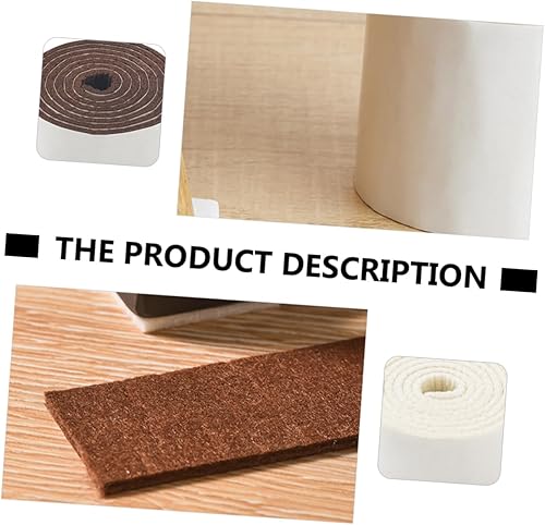 Miniatura 6 de OSALADI 3 rollos de almohadillas de fieltro antideslizantes para muebles para patas de silla, patas de mesa, fundas para sillas y patas de muebles,