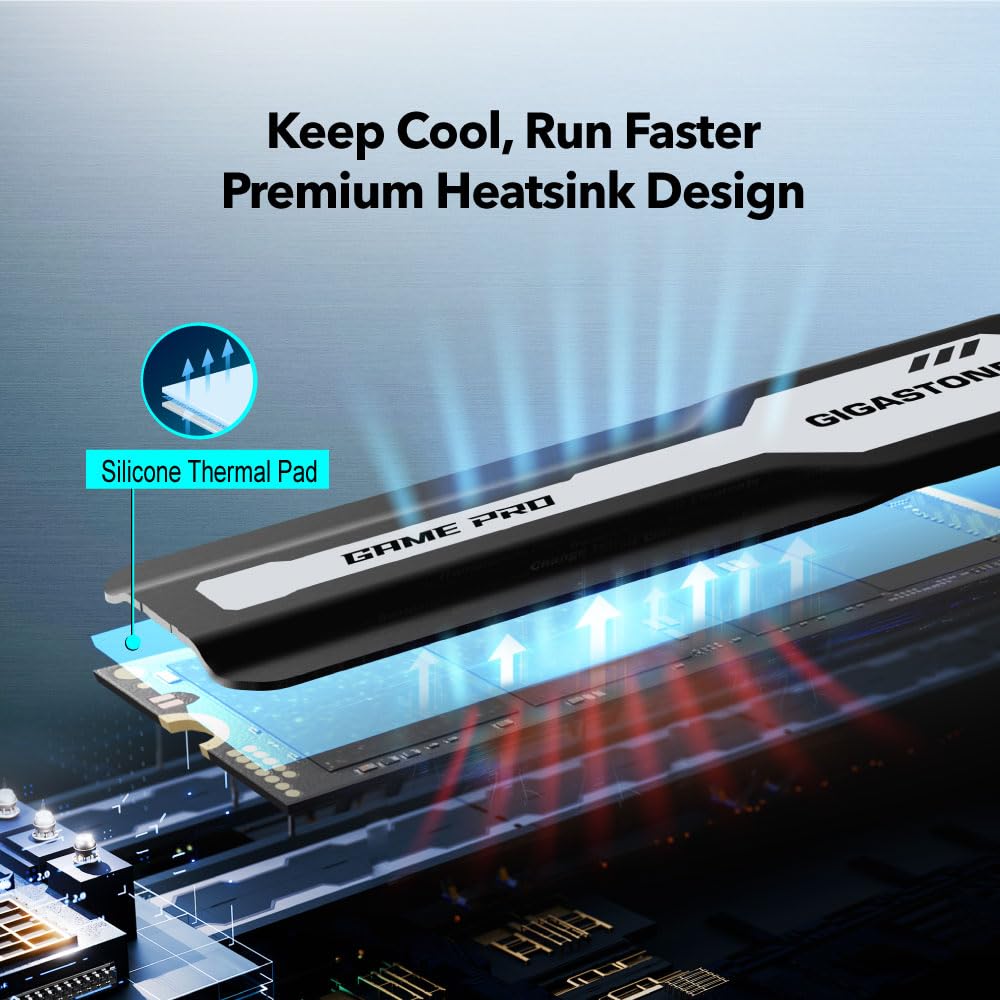 Amazon.com: Gigastone M.2 SSD 1TB PCIe 4.0 NVMe SSD PS5, Turbo