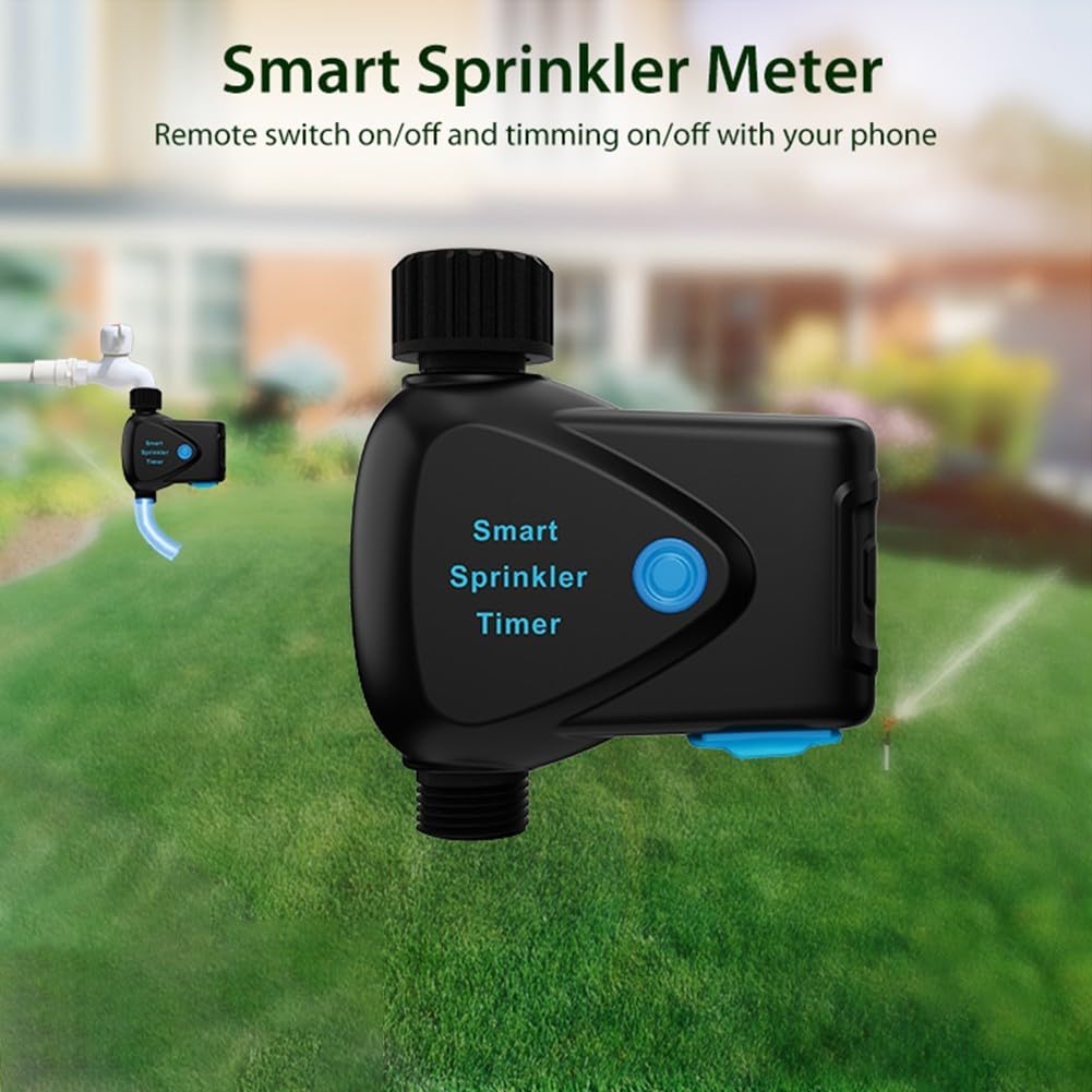 Uso eficiente del agua con temporizador de riego WIFI Tuya y contador de agua integrado