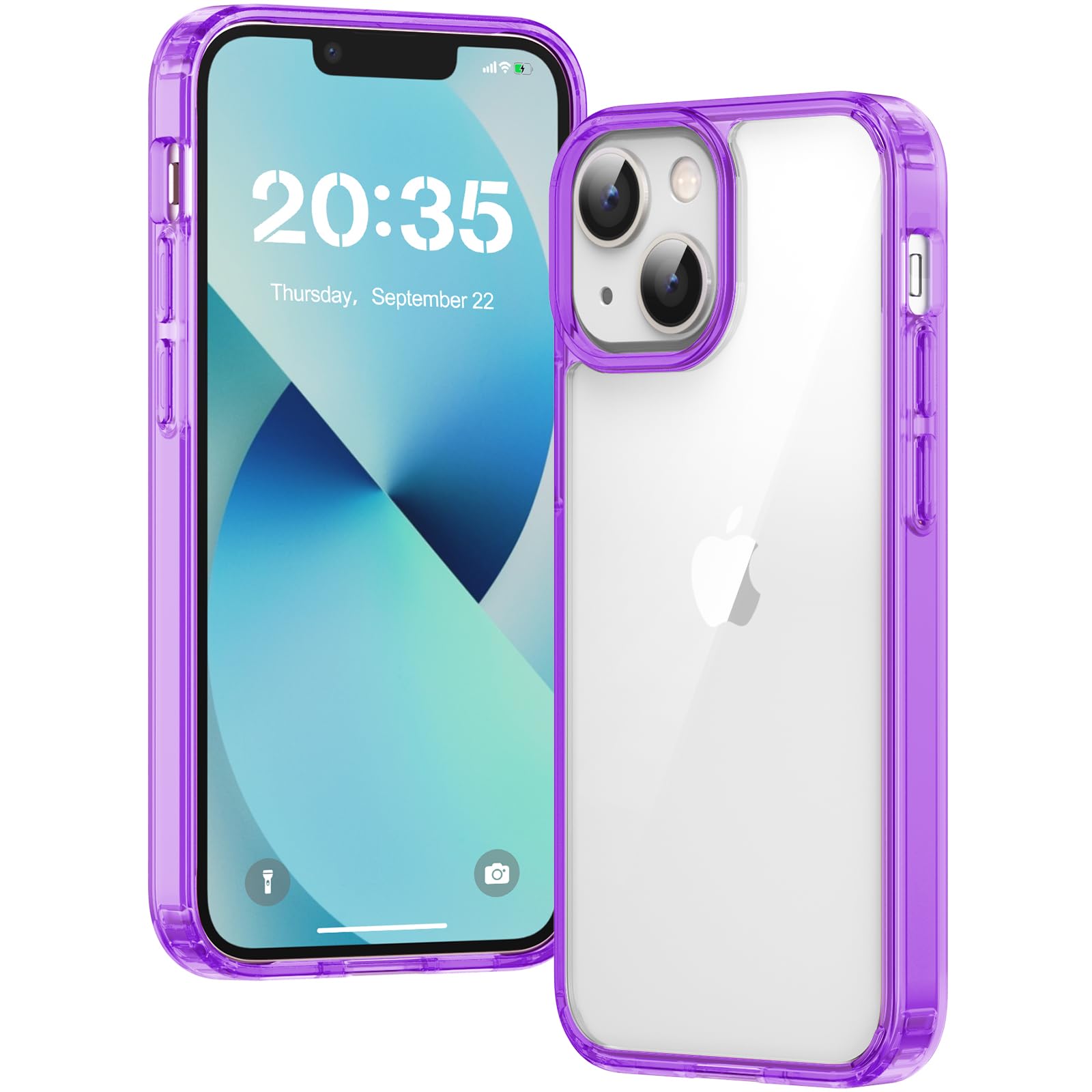 Voyahülle Transparent Kratzfeste Stoßfest Schutzhülle für iPhone