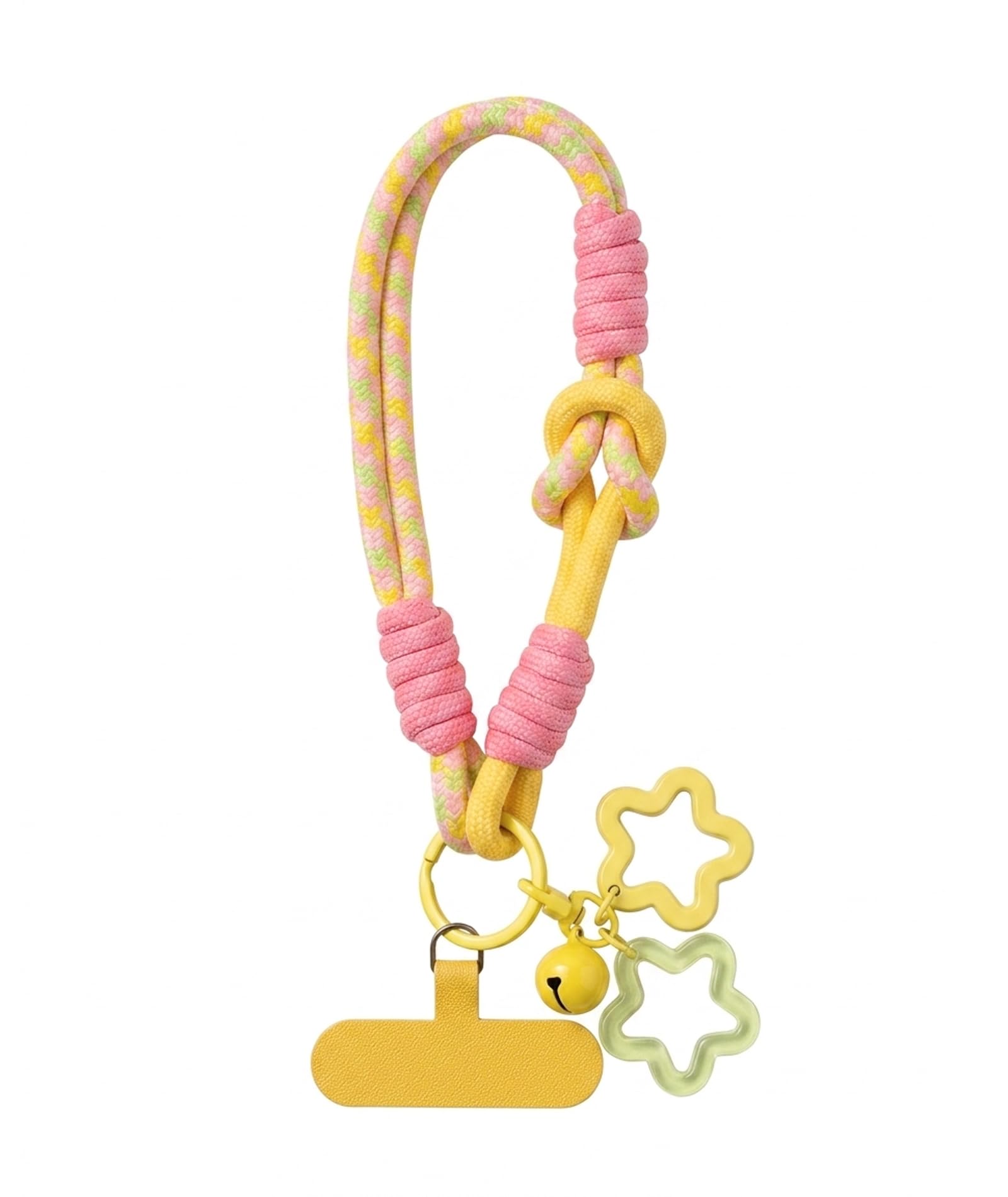 Charms for Phone Case, Mobile Charms for Women, Phone Charm Strap, Phone Accessories for Girls, Creative Dopamine Phone Chain with Pink-Yellow Cord, Anti-Theft Wrist Lanyard for Hands-Free Carrying During Trave-image-6