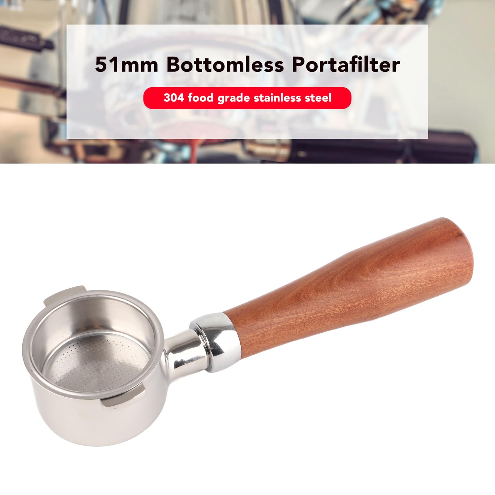 Filtro Portafiltro da 51mm Senza Fondo per EC0310, Macchina da