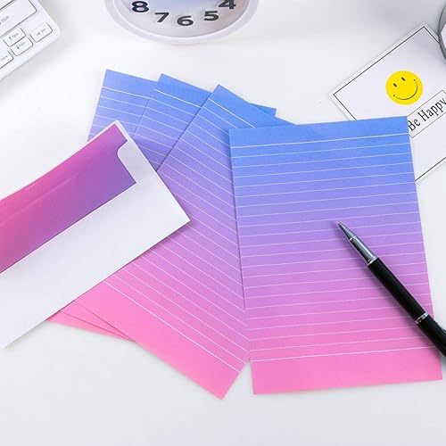 Miniatura 3 de Operitacx Calligraphy 48 piezas de papel de carta de manga linda con s pequeña y fresca postal papelería coreana papelería tarjeta de felicitación