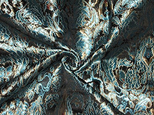 Tissu brocart lourd doré précieux pour robe de poupée et loisirs