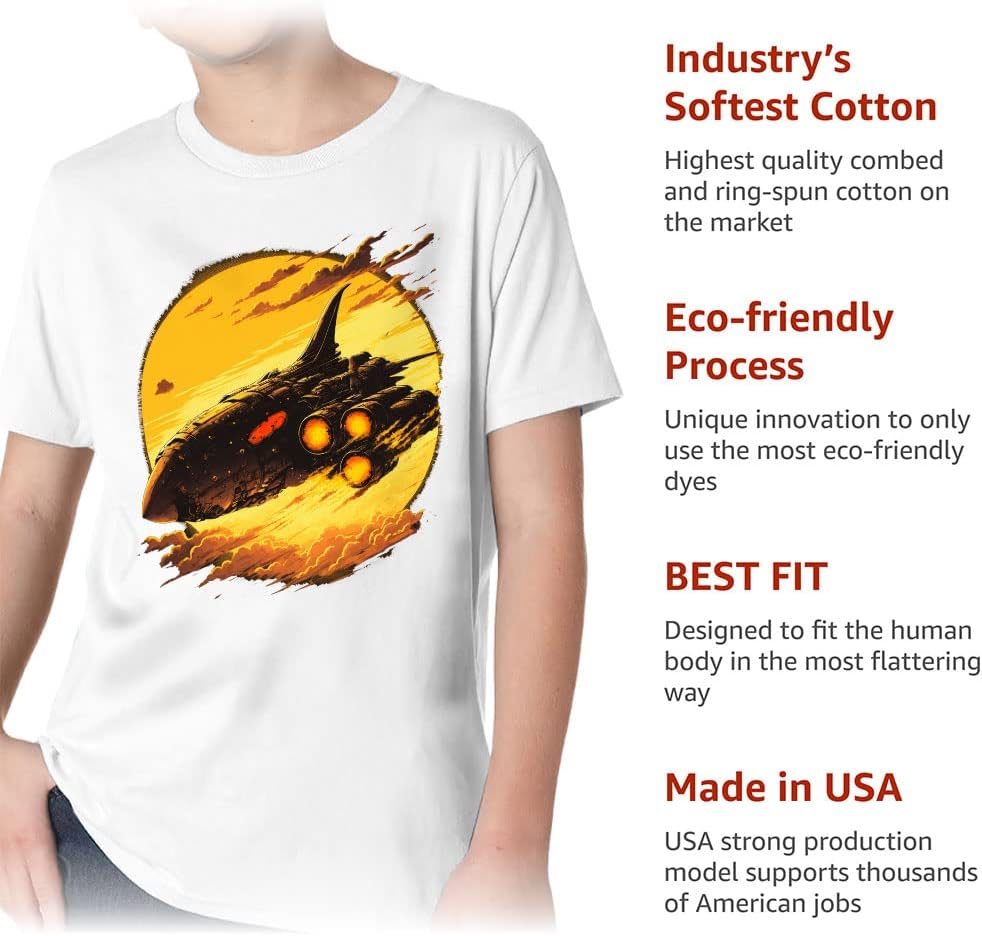 Space Print Kids' Classic Fit T-Shirt - Beautiful T-Shirt - Space Classic Fit Tee