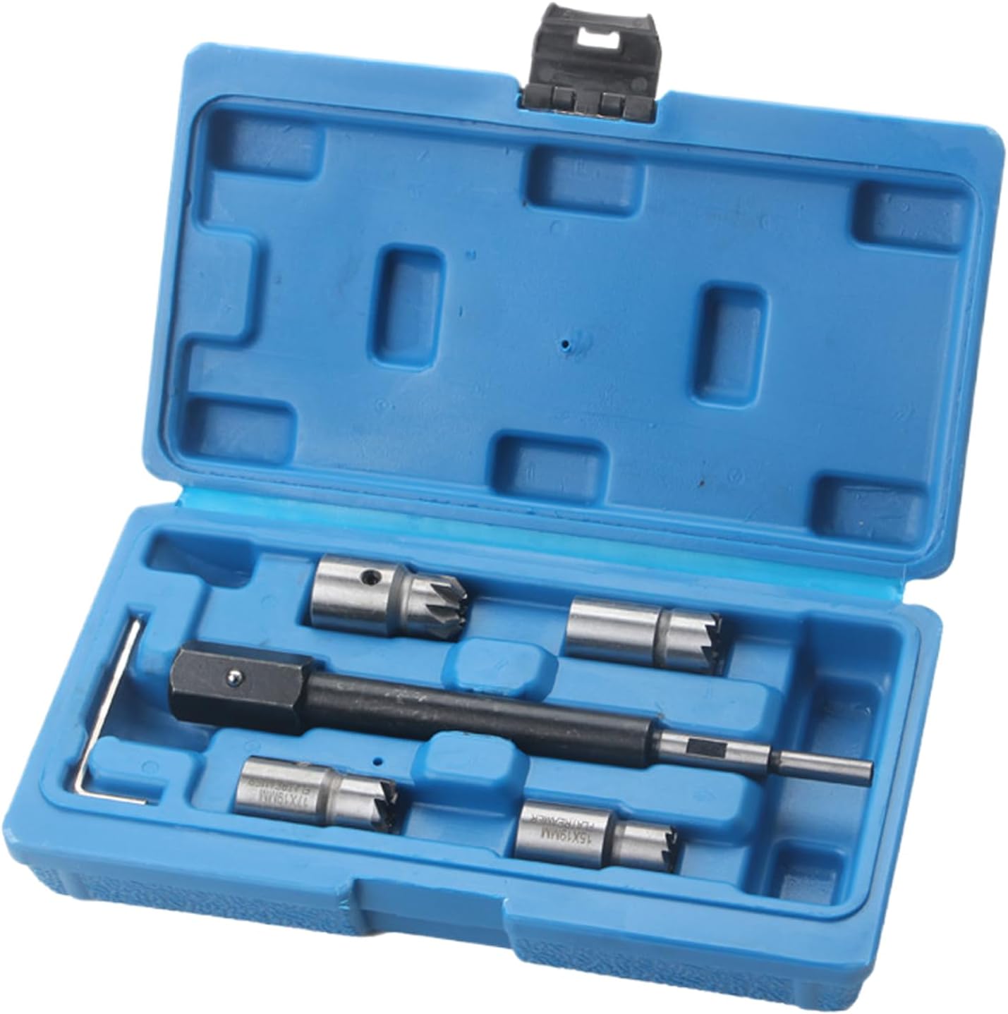Engines Injector Seat Cleaner - Multifunctional Reamer Tool Kit, 6 Piece Carbon Deposit Remover, Maintenance Brush Set | Hand Cleaning Gear, Compact Restoration Kit for Racing Bikes, Marine