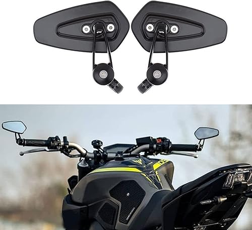 Miniatura 6 de Rich Choices Espejos retrovisores universales para motocicleta negra de 0866in 78 pulgadas GROM MSX125 CB500F Z125 Pro Z650 Z750 Z800 Z900 MT-03