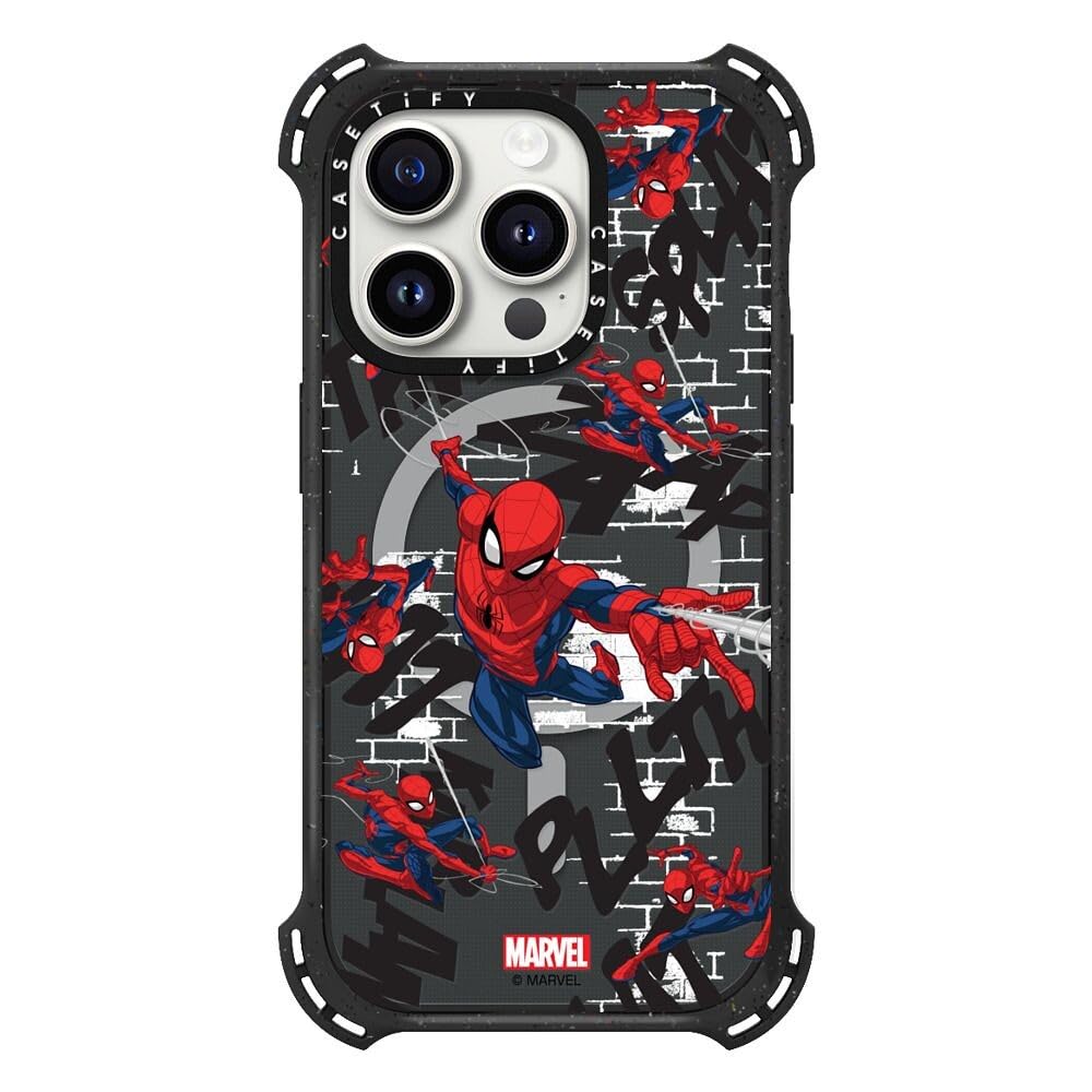 Amazon.com: CASETiFY Bounce iPhone 15 Pro Case [Spider-Man Co-Lab