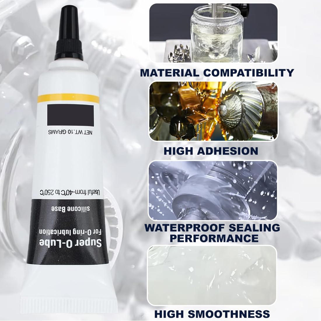 3 piezas Grasa de silicona para cafeteras automáticas lubricante Grasa De Junta Tórica Multiusos Lubricante de Silicona Transparente para Máquinas Grasa de Silicona para Cafeteras Automáticas