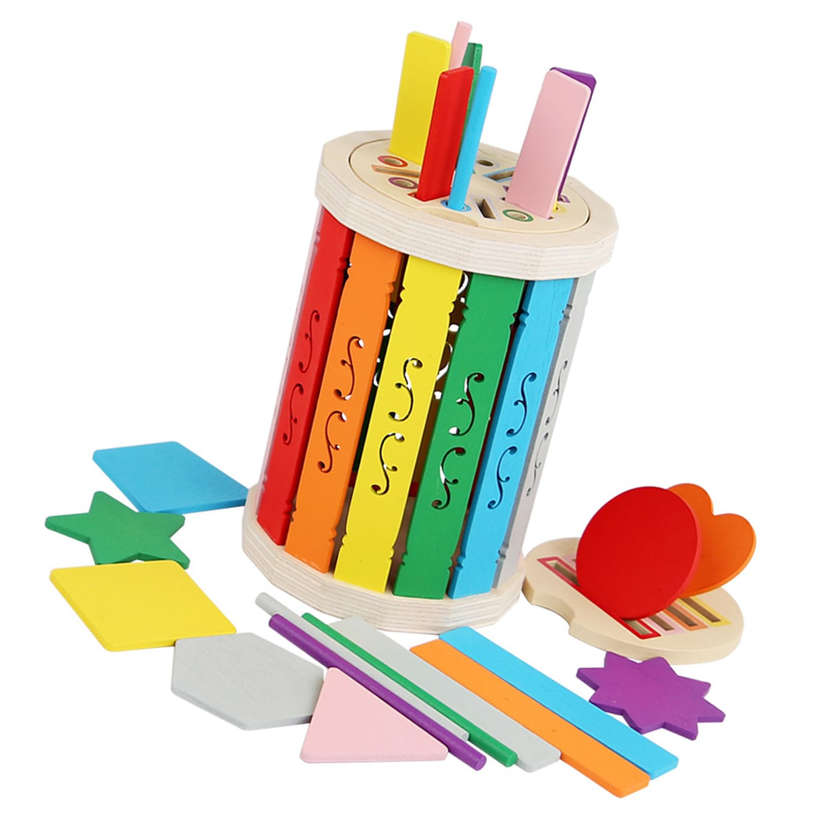 Rudiaoa As Picture Color Sorting Stick Toy For Toddler Sensory Educational Box Toy Child Cognitive Toy For Fine Motor Skill Development Size 1