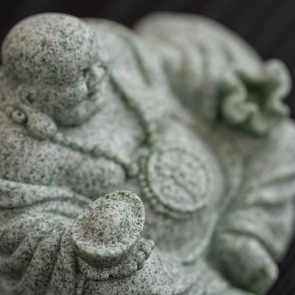Statua fatta a mano per animali da tè, ufficio, Zen, pietra Maitreya Buddha, ornamenti per animali domestici, soggiorno, tavolo da tè, set da tè, accessori da tavolo per animali domestici