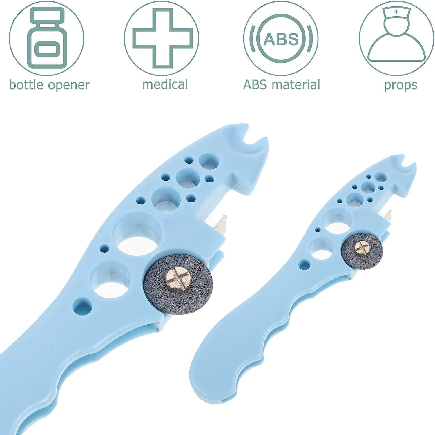 SONIQE Ampule Cutter with 5 Replaceable Grinding Wheels, Ampoule Cutter for Doctors, Glass Bottle Cutter, Ampule Breaker, Suitable for Home Daily or Medical Use, Cut The Ampoule (Multicolour) SONIQE Ampule Cutter with 5 Replaceable Grinding Wheels, Ampoule Cutter for Doctors, Glass Bottle Cutter, Ampule Breaker, Suitable for Home Daily or Medical Use, Cut The Ampoule (Multicolour)