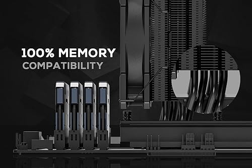 Miniatura 27 de ID-COOLING SE-224-XTS Enfriador de CPU 4 Heatpipes CPU Enfriador de aire de 4.724 in Ventilador PWM Ventilador CPU para Intel LGA1700/115X/1200; AMD