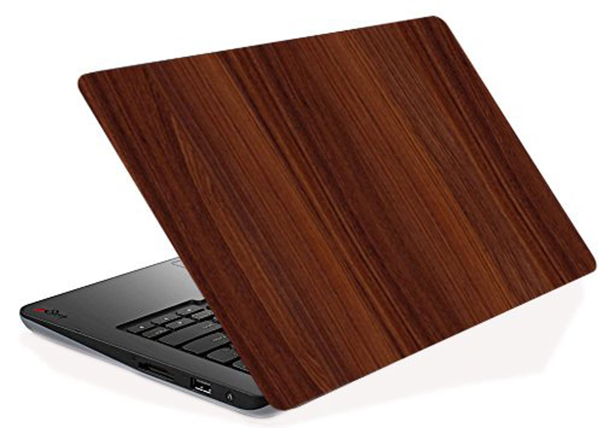 Elton Brown Wood Skin Laptop Skin Sticker Decal,13.3" 14" 15" 15.4" 15.6 inch Laptop Universal Vinyl Skin Sticker Cover Dustproof Waterproof Art Decal Protector with Free 2 Wrist Pad Skins (B077WCJLGS) Amazon Price History, Amazon Price Tracker