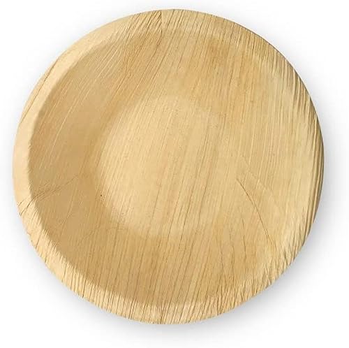 Perfect Six - Cuenco de hoja de palma 100% compostable de 5 pulgadas de diámetro. Biodegradable, fuerte, desechable y respetuoso con el medio