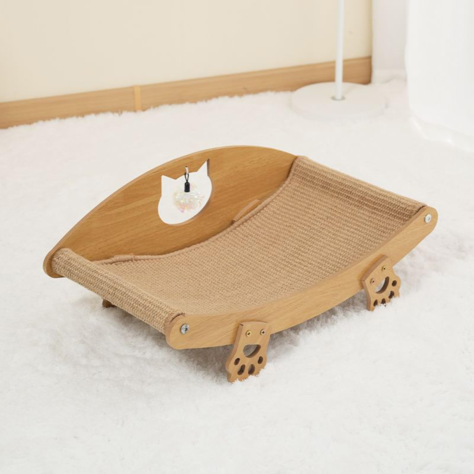 Cat Scratch Pads - Tumbona elevada contra arañazos, cama de sisal y perca | Esterilla protectora para muebles de mascotas, juguete de enriquecimiento para gatitos cachorros descansar, para sofá, suelo