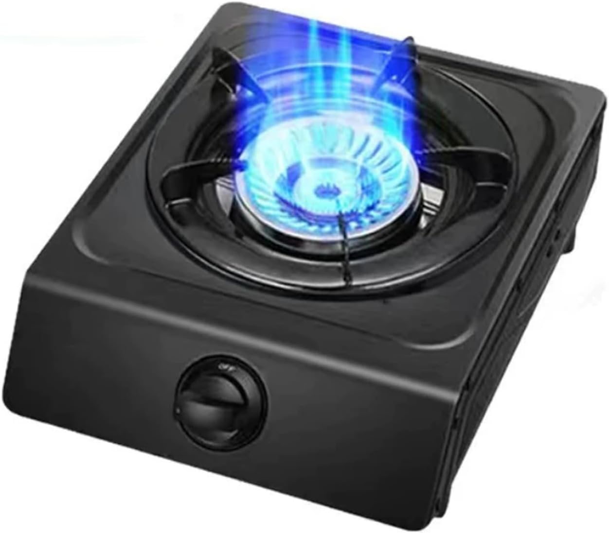 33cm Portable Gas Stove,5.2KW Fire Ring High-Power Burner,with Stainless Steel Panel and Flame Failure Protection,Natural Gas/LPG Optional(NG)