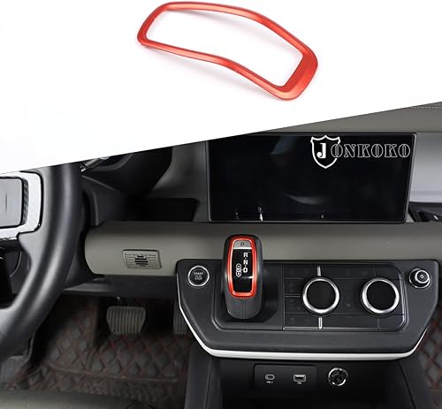 YIWANG Cubierta de la cabeza de la palanca de cambios central de automóvil de ABS estilo fibra de carbono para Land Rover Defender 90 110 2020-2022