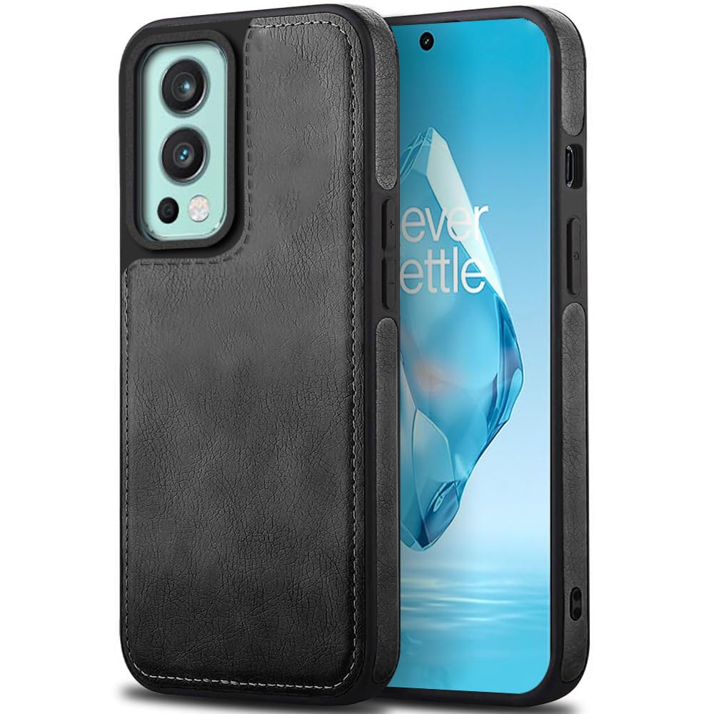 KARWAN®️ Genuine Leather Finish Oneplus Nord 2 Back Cover Case |Shockproof Design |Raised Edges for Camera & Screen Protection |Super Soft - Touch |Leather Case for Oneplus Nord 2(Black) (B0CTK76M74) Amazon Price History, Amazon Price Tracker