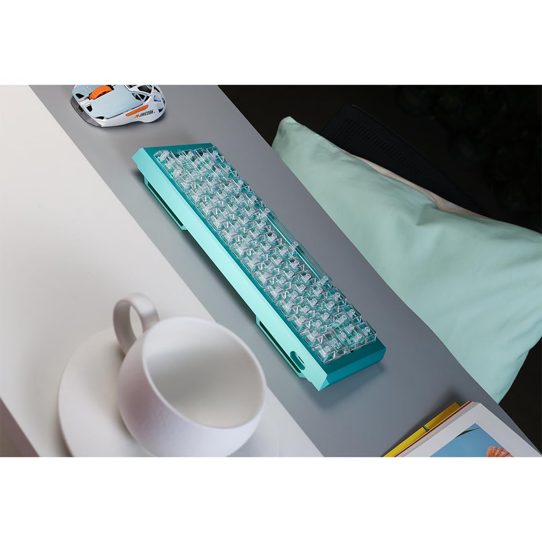 Amazon.co.jp: クリスタルクリアPCキーキャップセット、究極のRGB