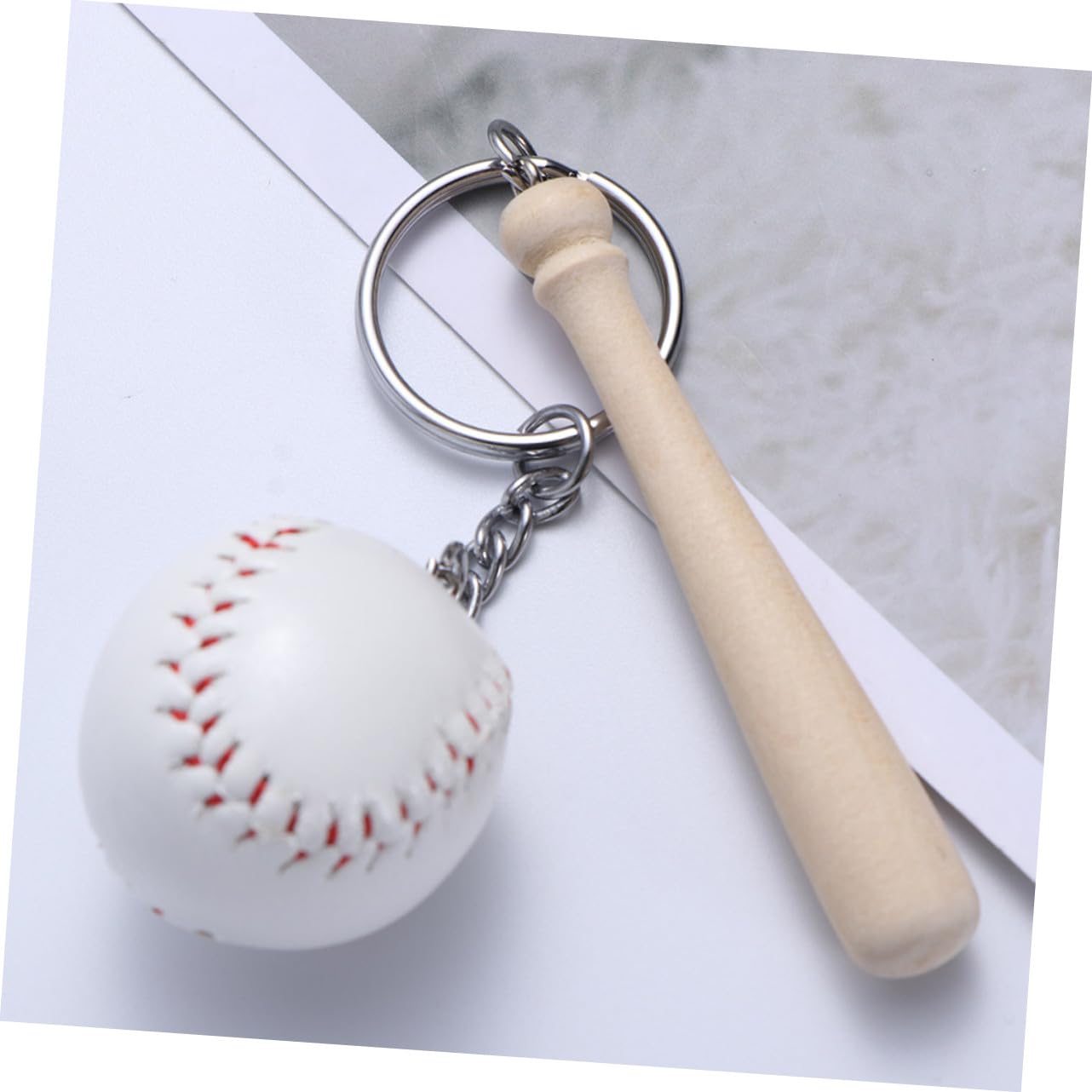 16 pezzi Portachiavi Baseball Grande Creativo Portachiavi Sportivi per Donna per Borse e Chiavi Regalo per Appassionati di Baseball