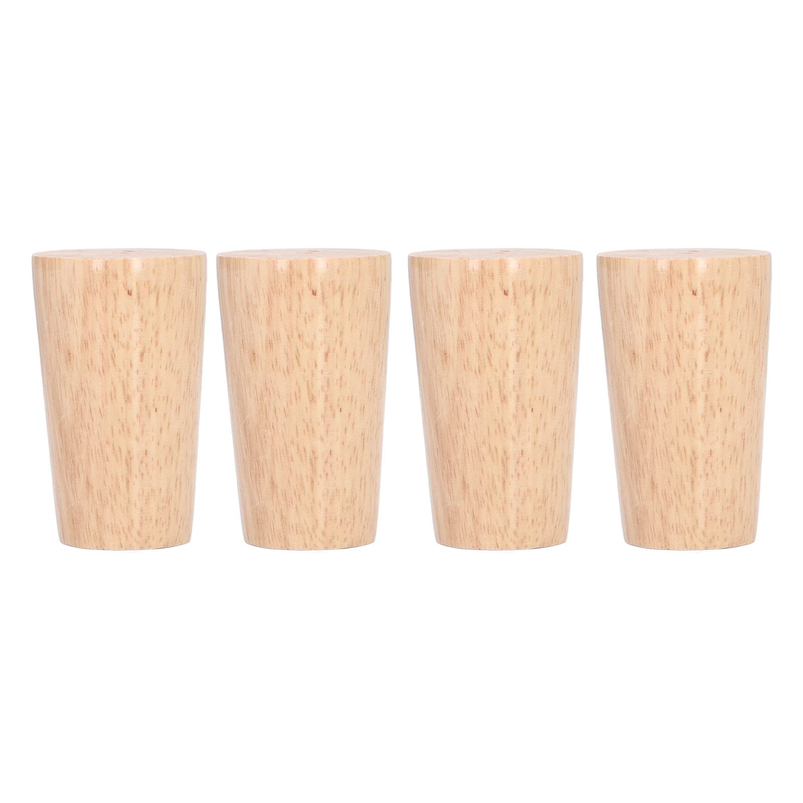 Pieds de meubles ronds en bois massif premium finition naturelle pour armoire