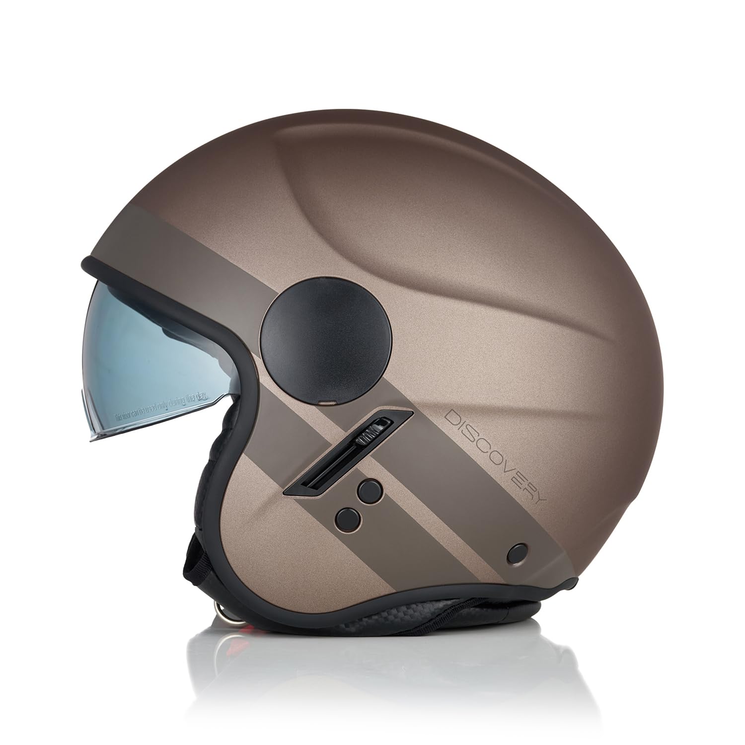 ORIGINE Casque Moto Jet Casque Scooter Ouvert avec Visière Homologué ECE