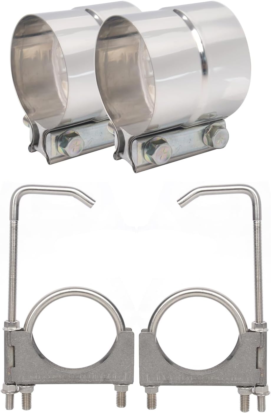4 inch Exhaust Hangers and Exhaust Lap Joint Step Clamps