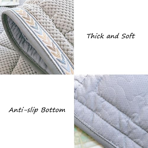 Miniatura 4 de Funda protectora de sofá para perros, funda de sofá lavable para perros, funda antideslizante para sofá y cama para perros (color gris, 27.6 x 59.1