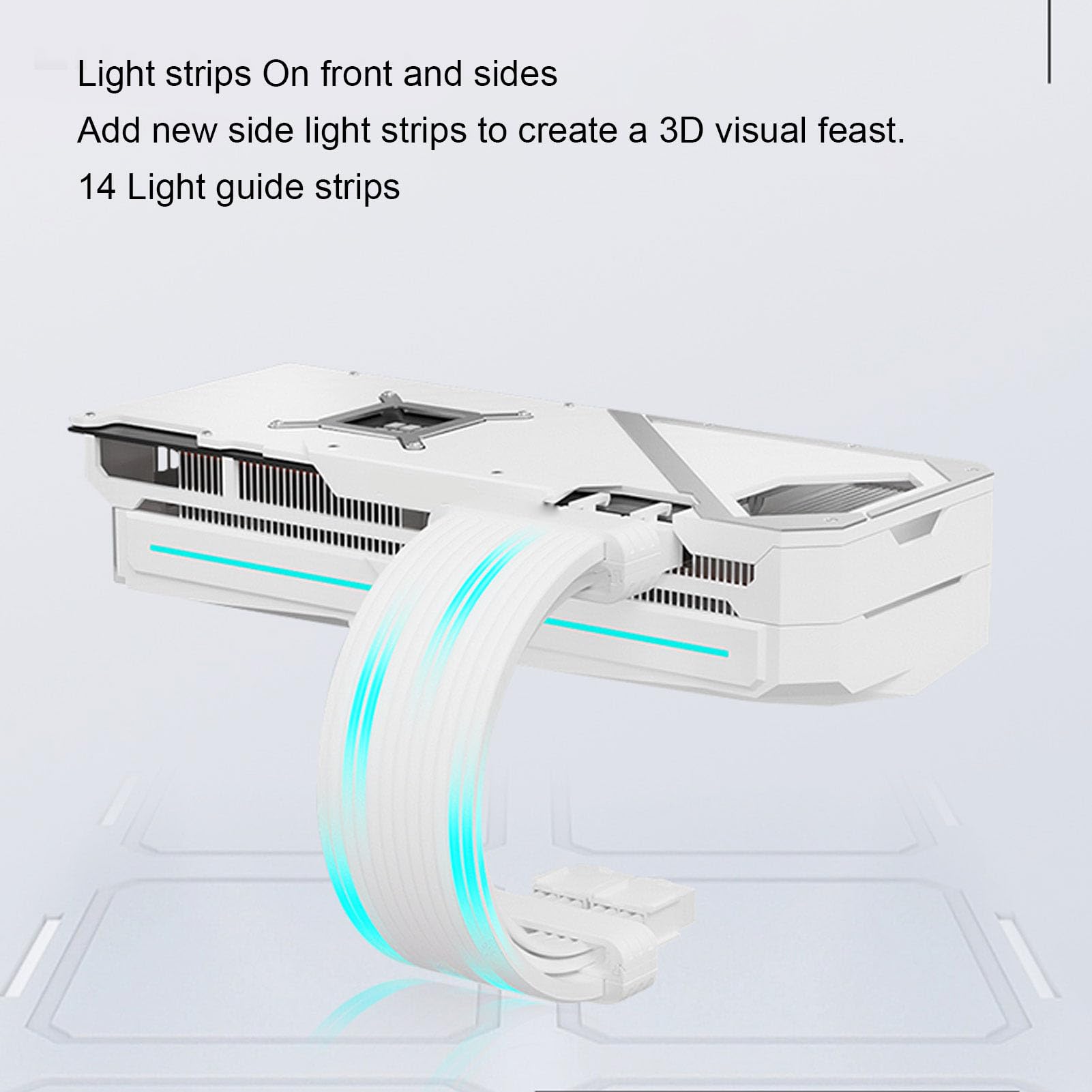XUMIUZIY Cavo Prolunga Alimentatore LED |Strisce di Alimentazione Flessibili ARGB per Decorazione PC Scheda Madre GPU (#3)