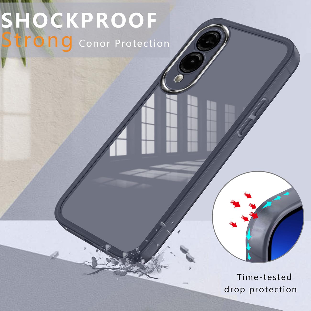 YUXING Custodia Trasparente Con Protezione Lenti Per Honor 400 Pro – TPU Morbido E Antiurto, Bianco