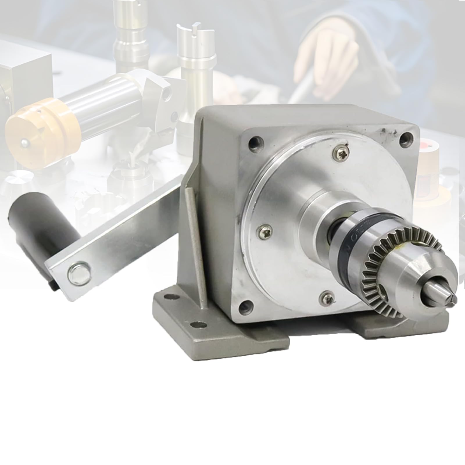 COYEUX Portable Hand Crank Tapping Machine, Desktop Drilling Threading Tool, 1:7.5 Gear Ratio High Torque Design, 1.5MM-10MM Tap Chuck, for Metal Wood Plastic