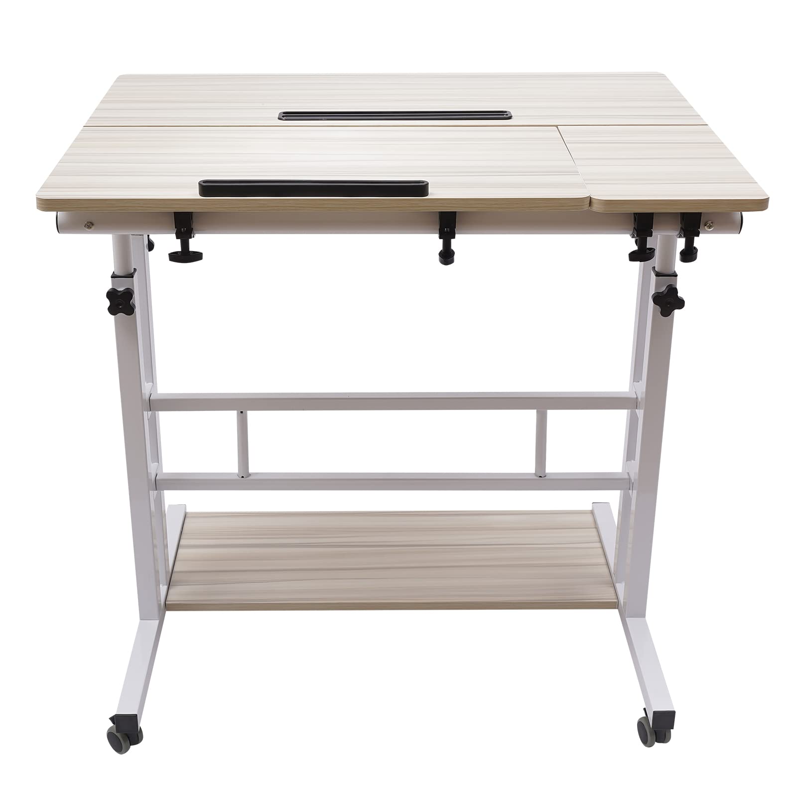 Kantek Escritorio Móvil Para Computadora Portátil, Altura Ajustable (29.6 A 44.2 Pulgadas), Plataforma Compacta De 23.6