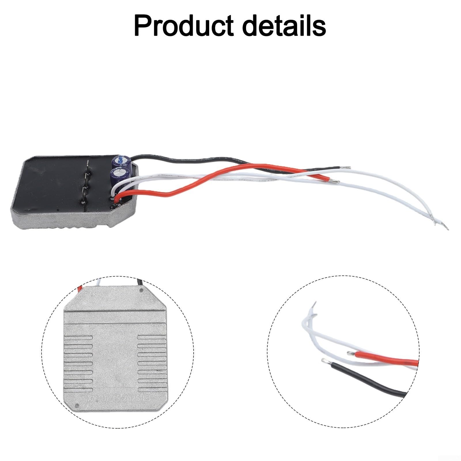 Scheda di controllo motosega a batteria 55 A 21 V 60x50x7 mm nero
