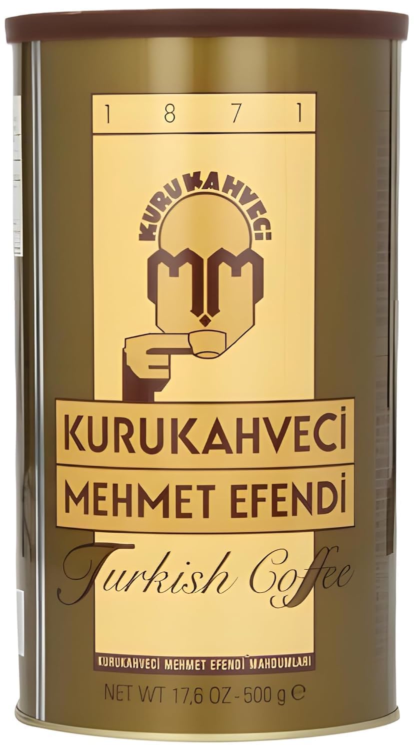 Kurukahveci Mehmet Efendi Türkischer Mokka 500 g – Traditioneller Kaffeegenuss aus Istanbul – Intensiv Aromatisch & Fein Gemahlen – Perfekt für die Cezve Zubereitung