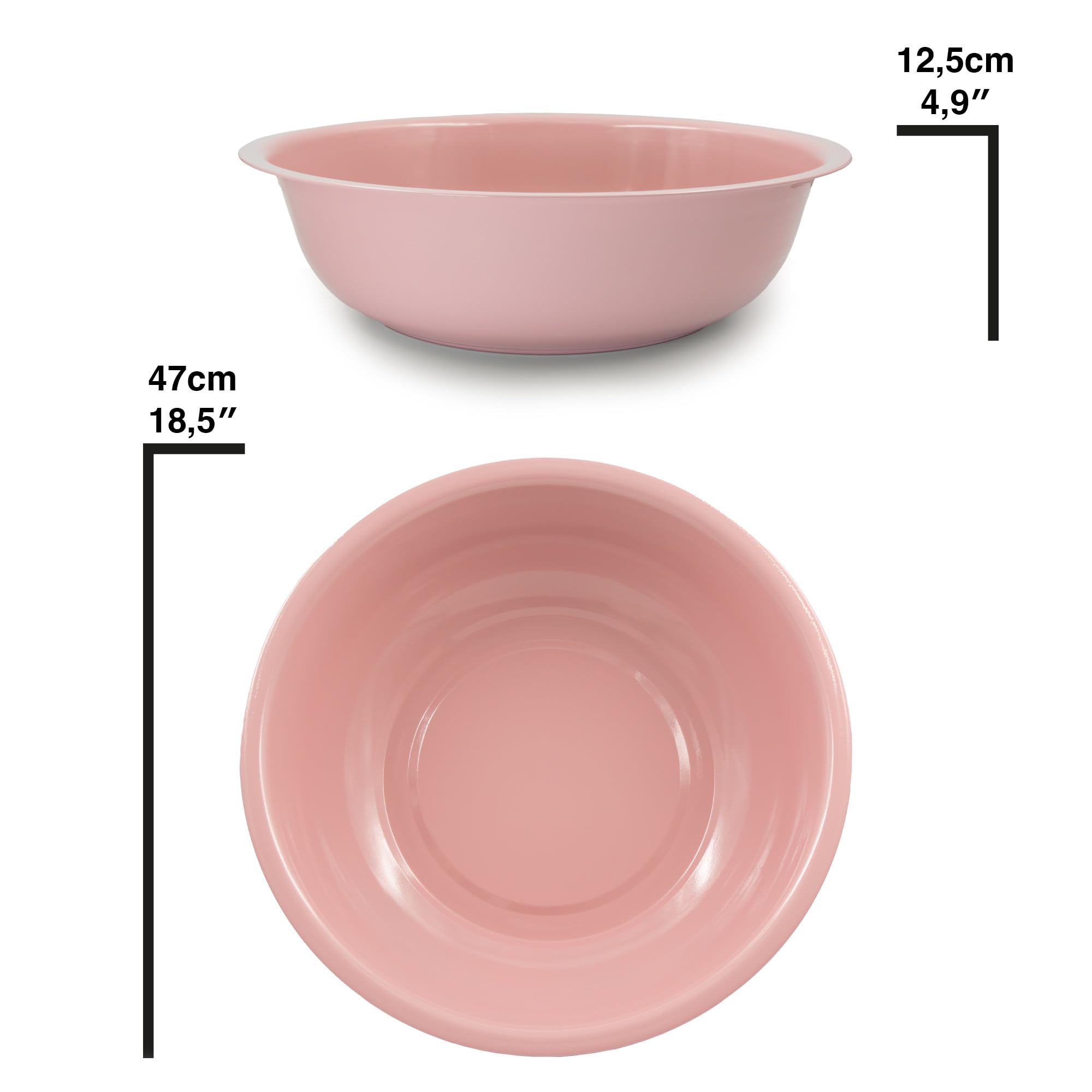 Baignoire laquée - Grand bol à planter - Décoration de jardin extérieur - Mini étang - Décoration de balcon - Bassine d'étang - Décoration de jardin (rose)