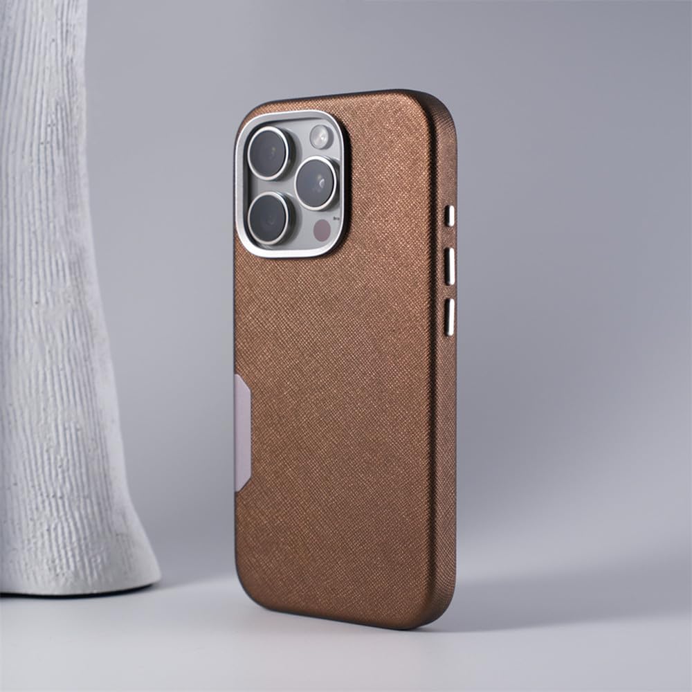 Coque iPhone 14 rigide dorée chic pour le chargement sans fil au quotidien - 8