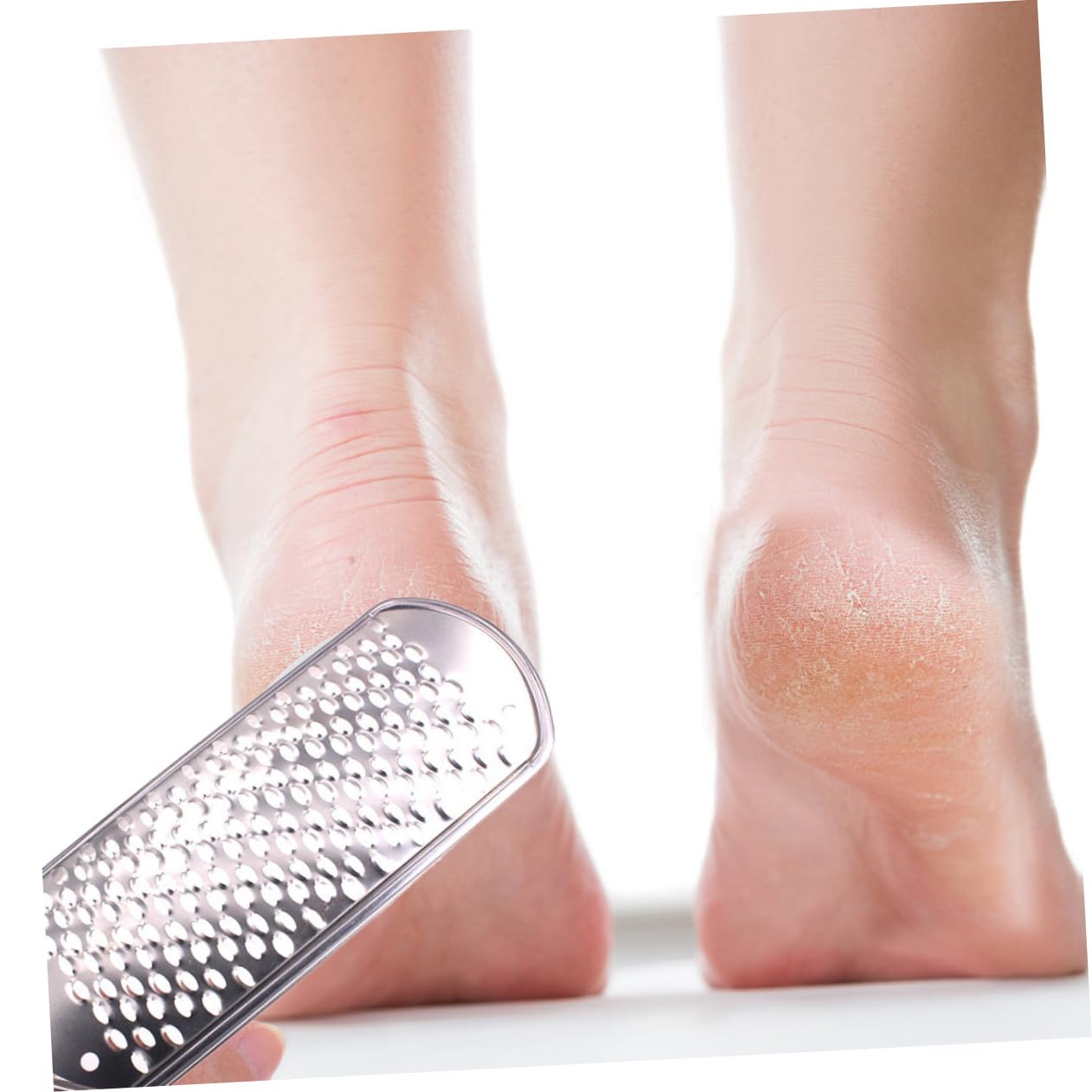 CLISPEED 2 Pcs Professional Foot Files Dual Sided Foot Scrapers for Removal Suitable for Wet and Dry Use Easy Hang Design