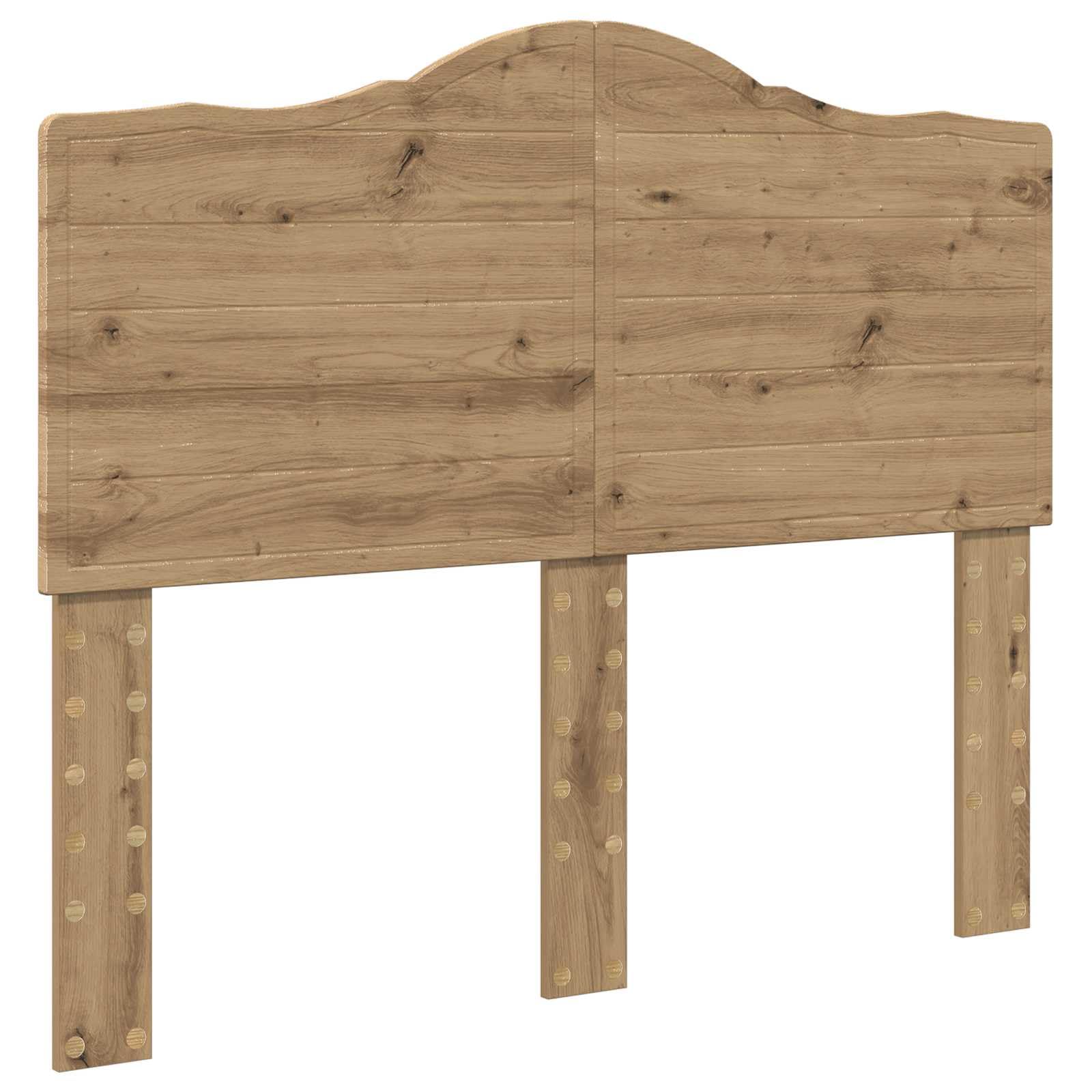 vidaXL Estructura de Cama con cabecera Roble Artisan 120 x 190 cm