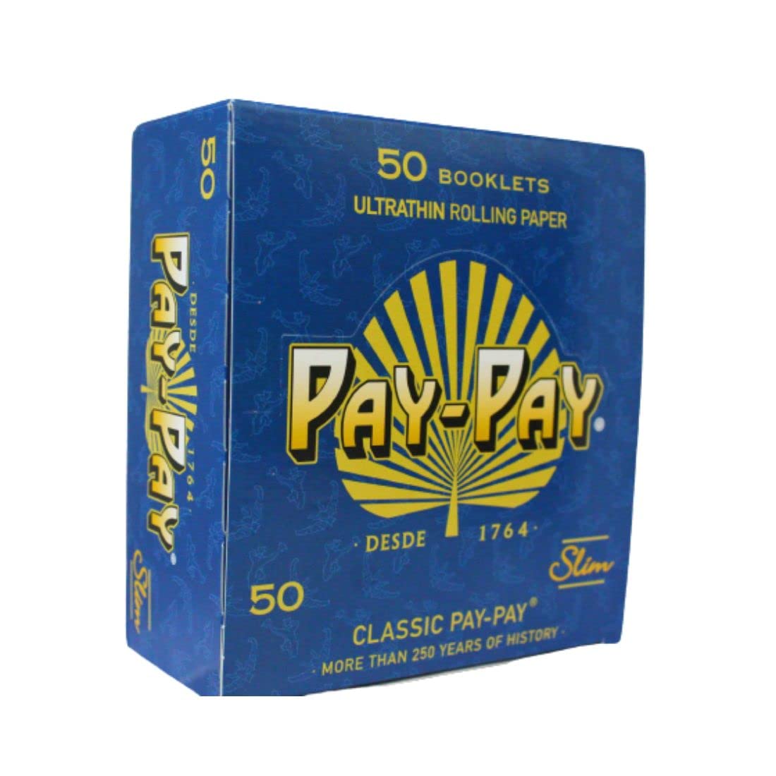 Pay-Pay Natural King Size Smoking Rolling Paper Packs Of 50 32 Leafs Booklet Full Box (White_P-PAY_KS_004)