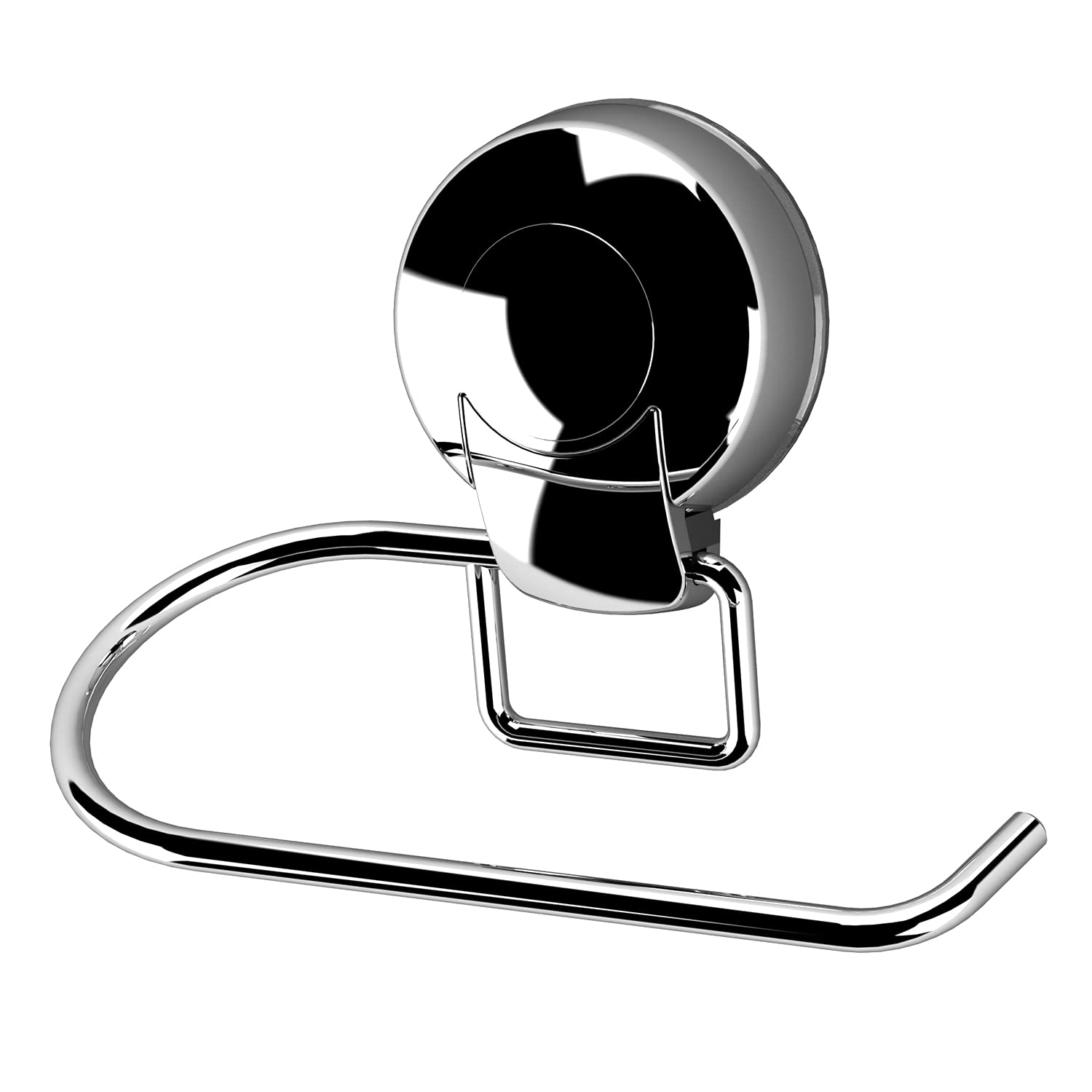 Showerdrape Suctionloc Toilet Roll Holder - Chrome Silver - ABS/Steel