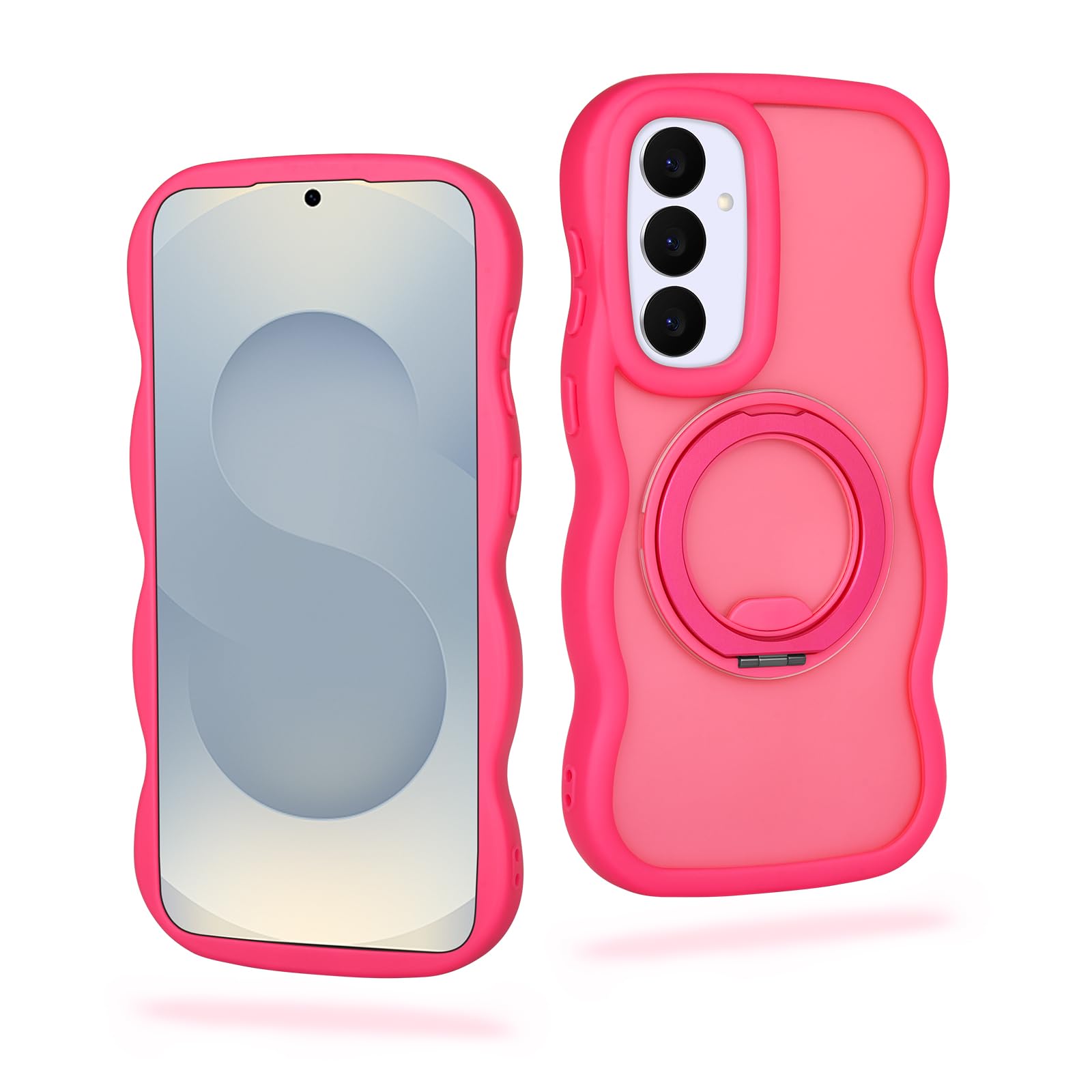 Coque Samsung S25 FE ondulée rose évite les chutes - 8